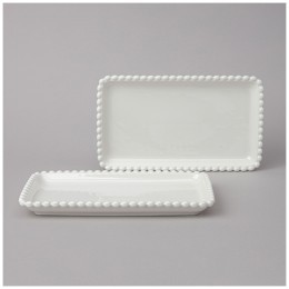 Набор блюд lefard "pearl" прямоуг. 2 шт. 25*14,5*2,5 см Lefard (761-100)