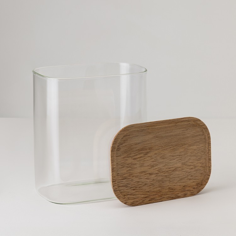 Банка для хранения прямоугольная glass acacia, 950 мл (79987)