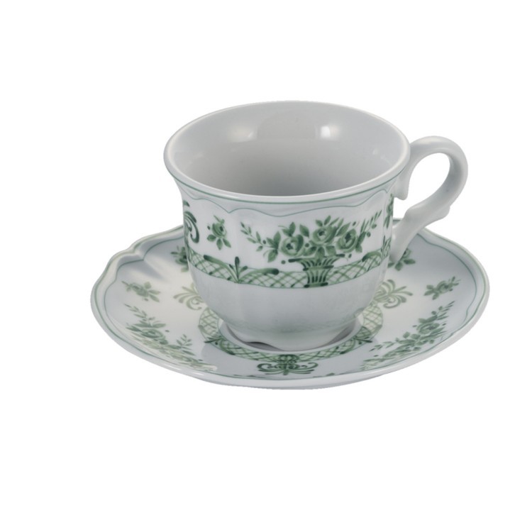 Чашка LNAN032VD154020, 11 см, фарфор, white, green, LE COQ