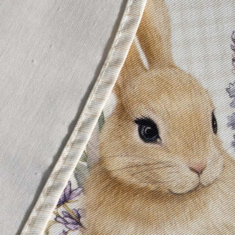 Скатерть круглая "лавандовая весна" 220см, 100% хлопок, твил с пропиткой Lefard (850-768-29)