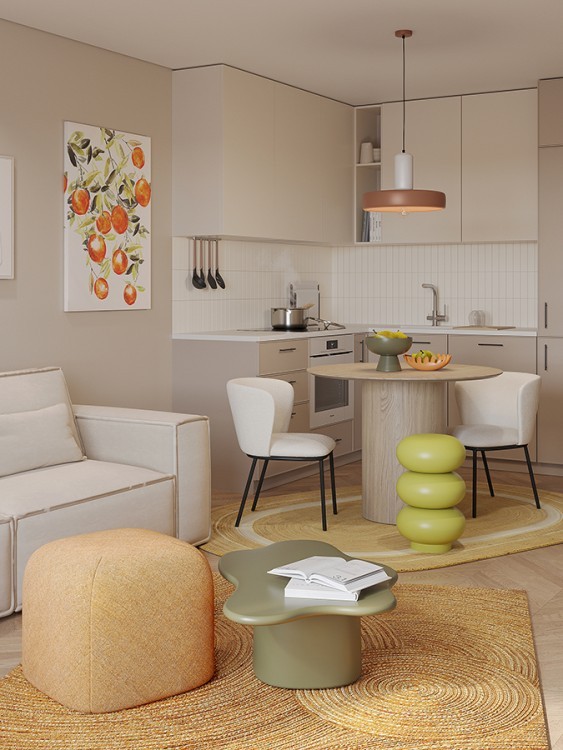 Блюдо laminaria, D22 см, апельсиновая цедра (78631)