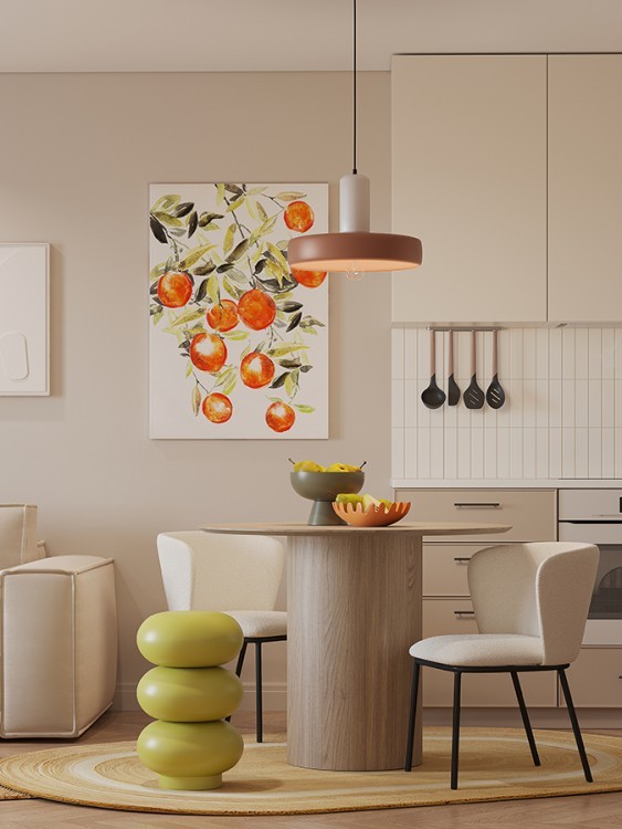 Блюдо laminaria, D22 см, апельсиновая цедра (78631)