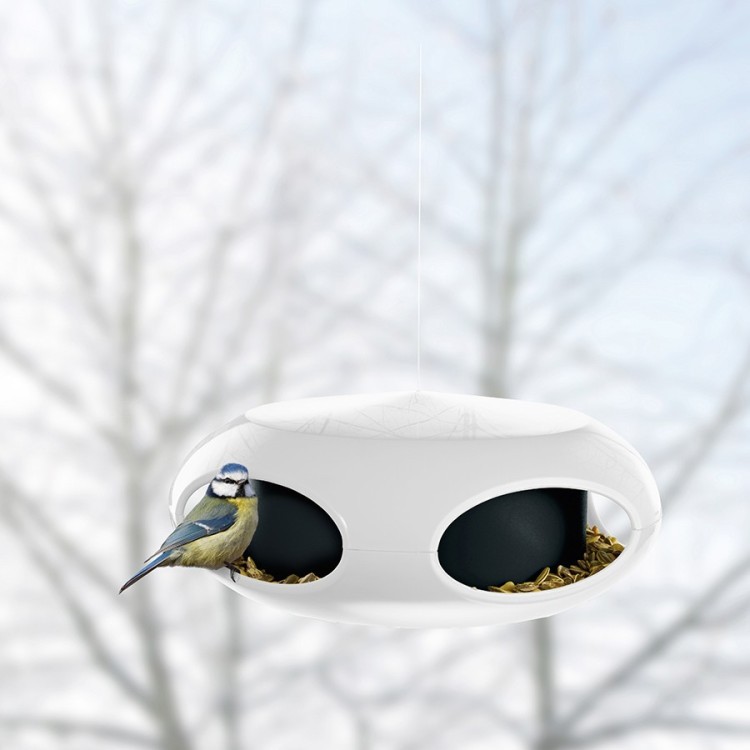 Кормушка для птиц pip,  чёрно-белая (60383)