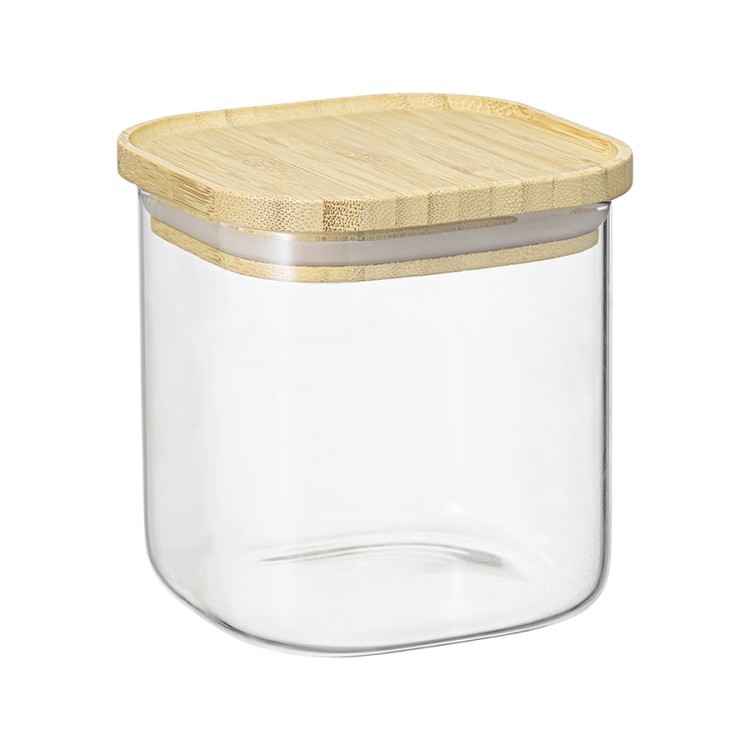 Банка для хранения квадратная glass bamboo, 800 мл (77503)