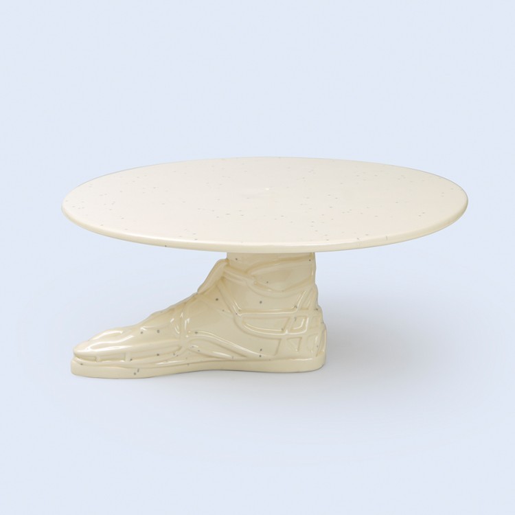 Подставка-столик керамическая hestia белая (60997)