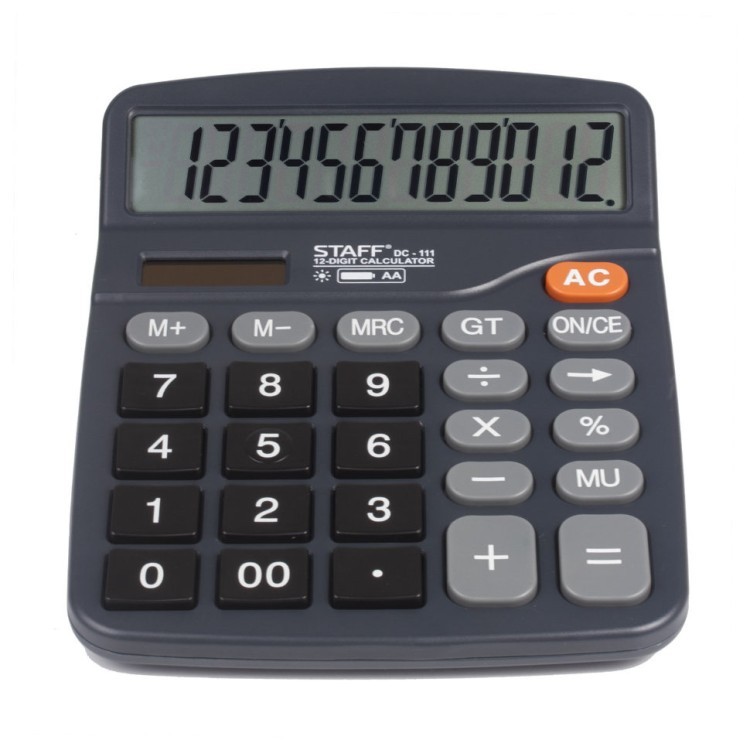 Калькулятор настольный Staff PLUS DC-111 12 разрядов 250427 (1) (64940)