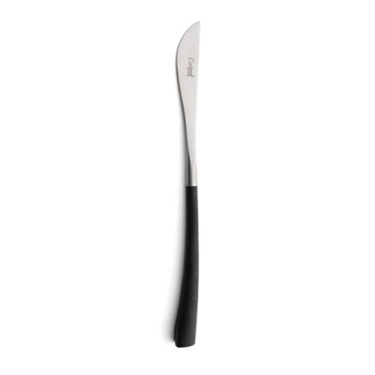 Нож столовый NO.03, нержавеющая сталь 18/10, композитный материал, matte chrom/black, CUTIPOL