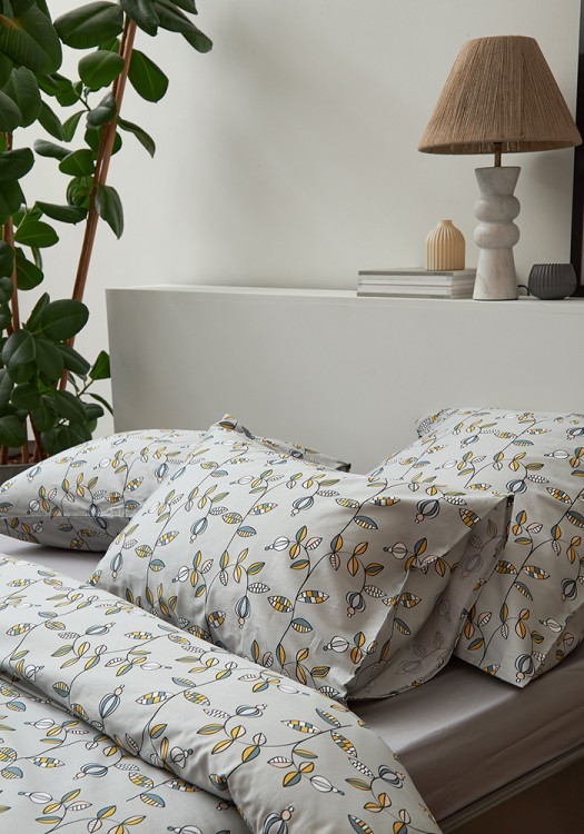 Комплект постельного белья "Ягоды тайги" из премиального сатина из коллекции russian north, 150х200 см (78452)