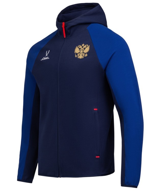 Худи на молнии JOGEL NATIONAL Essential Hooded FZ Jacket, синий/темно-синий (2111397)