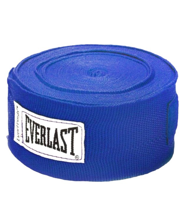 Бинт боксерский Everlast 4464BL, 3.5 м, эластик, синий (386616)