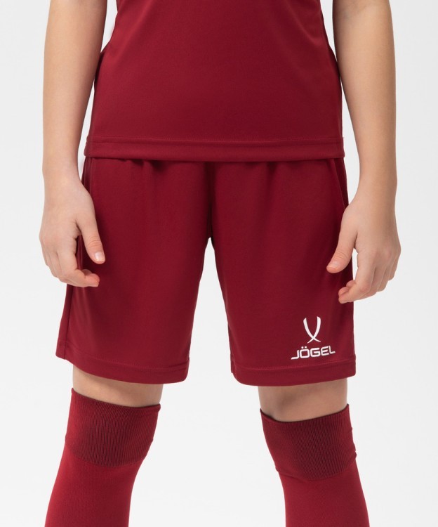 Шорты игровые JÖGEL CAMP Classic Shorts, гранатовый/белый, детский (702573) Шорты игровые JÖGEL CAMP Classic Shorts, гранатовый/белый, детский (702573)