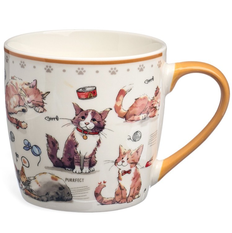 Набор для завтрака lefard "cats", 2 пр.: салатник 500мл, кружка 345мл Lefard (260-1054)