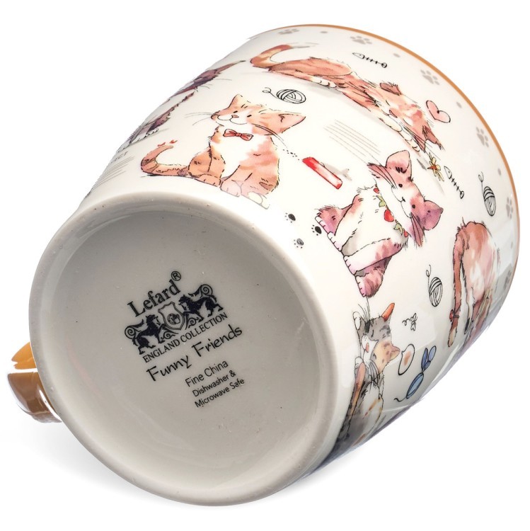 Набор для завтрака lefard "cats", 2 пр.: салатник 500мл, кружка 345мл Lefard (260-1054)