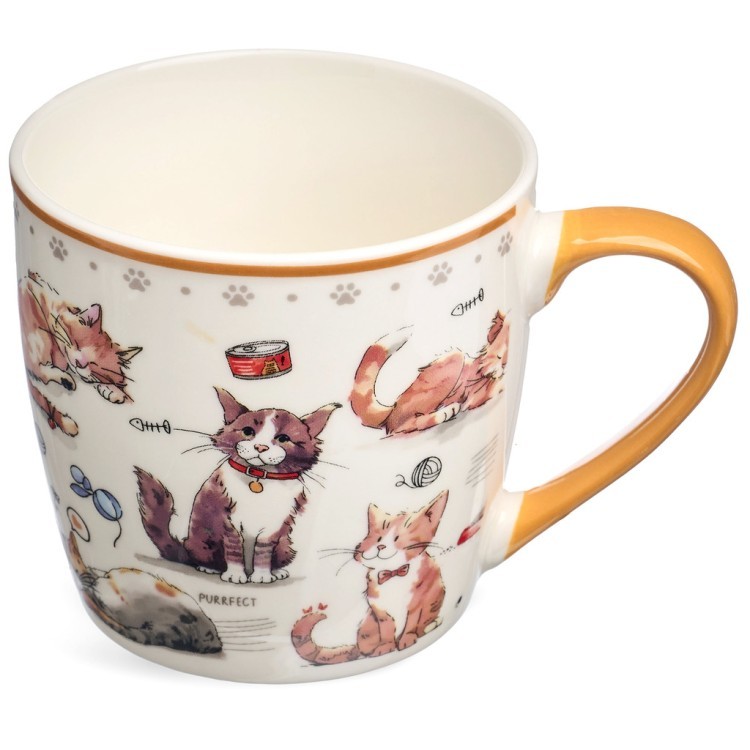 Набор для завтрака lefard "cats", 2 пр.: салатник 500мл, кружка 345мл Lefard (260-1054)