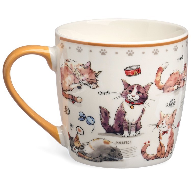 Набор для завтрака lefard "cats", 2 пр.: салатник 500мл, кружка 345мл Lefard (260-1054)