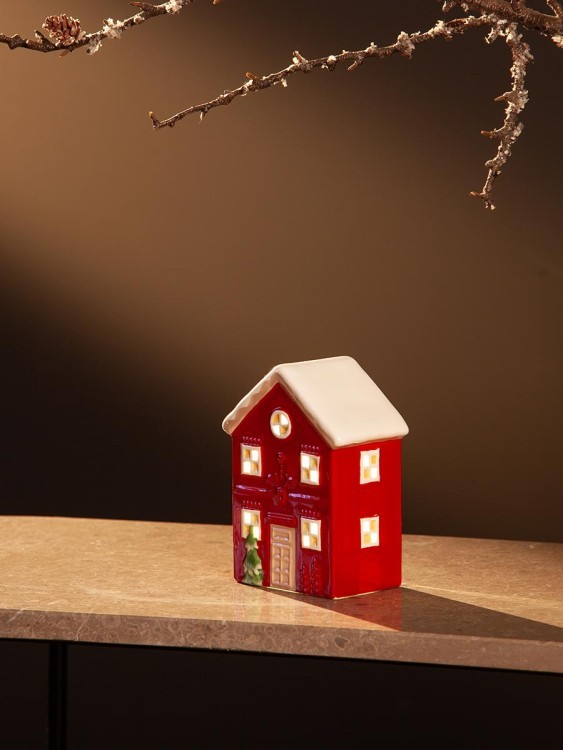 Домик с подсветкой fredensborg из коллекции new year essential, 13 см (79418)
