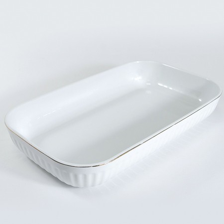 Блюдо сервировочное для подачи керамика 36,5х20,5х7 LR (90085-421L)