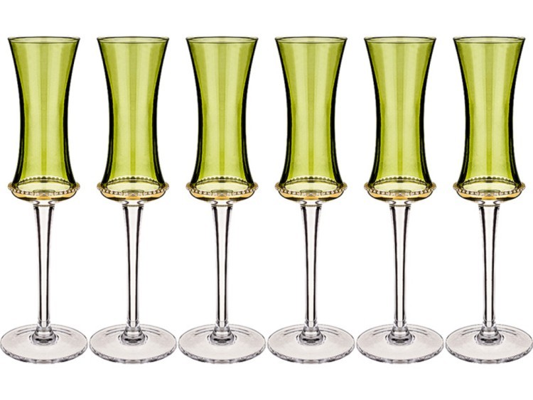Набор из 6-ти бокалов для шампанского "тоскана" 130 мл. серия "muza color" (кор=4наб.) Muza (595-005)