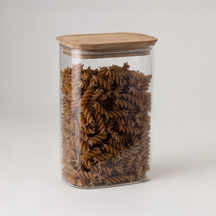 Банка для хранения прямоугольная glass acacia, 1,3 л (79985)