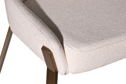 Стул обеденный букле белый+бронза 57*65*91см (TT-00015425)