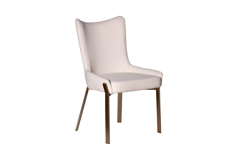 Стул обеденный букле белый+бронза 57*65*91см (TT-00015425)