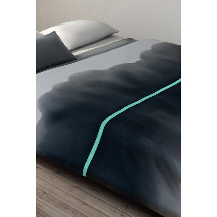 Комплект постельного белья из умягченного сатина из коллекции slow motion, mint, 150х200 см (73716)