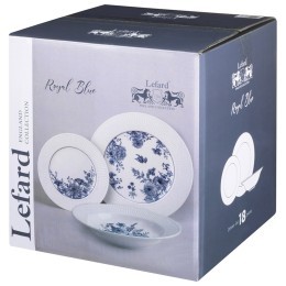 Набор посуды обеденный lefard "royal blue" на 6 пер. 18 пр. Lefard (425-305)