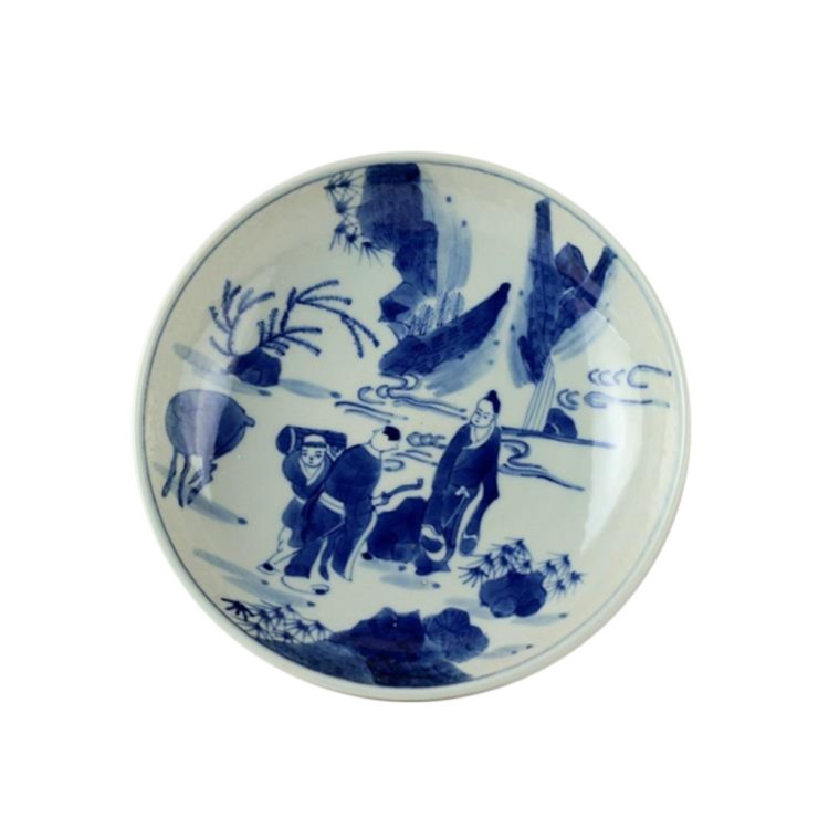 Ваза декоративная RZDC01, 21, фарфор, blue/white, ROOMERS FURNITURE