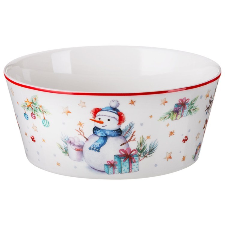 Набор посуды lefard "winter story" 1 пер. 3 пр.:салатник 14,5*6 см 670 мл, тарелка 20,5 см, кружка 3 (425-310) 