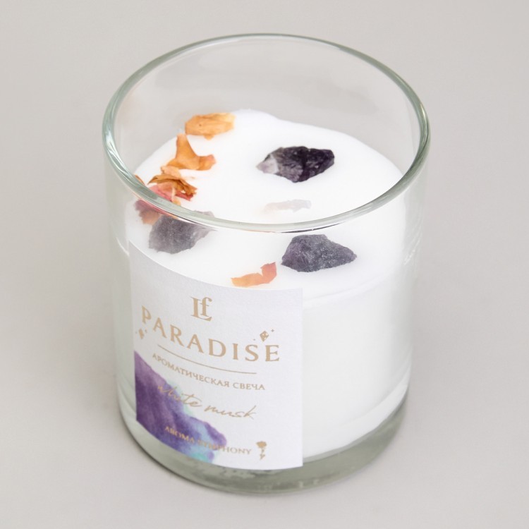 Свеча ароматизированная в стакане "paradise" white musk 8*9 см мал.= 9шт. Lefard (605-104) Свеча ароматизированная в стакане "paradise" white musk 8*9 см мал.= 9шт. Lefard (605-104)