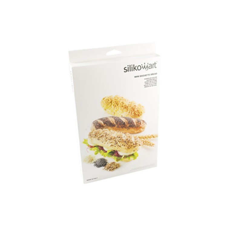 Форма силиконовая для приготовления мини-багетов mini baguette bread, 20х30 см (68878)