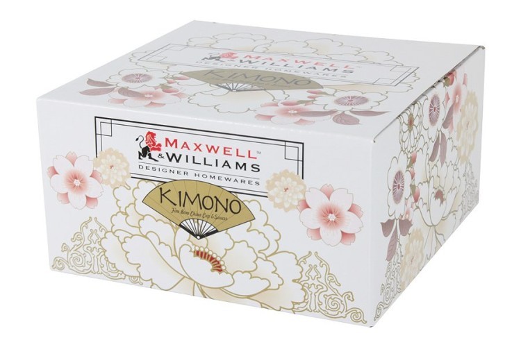 Чашка с блюдцем Кимоно (белый)  в подарочной упаковке - MW637-PK0417 Maxwell & Williams