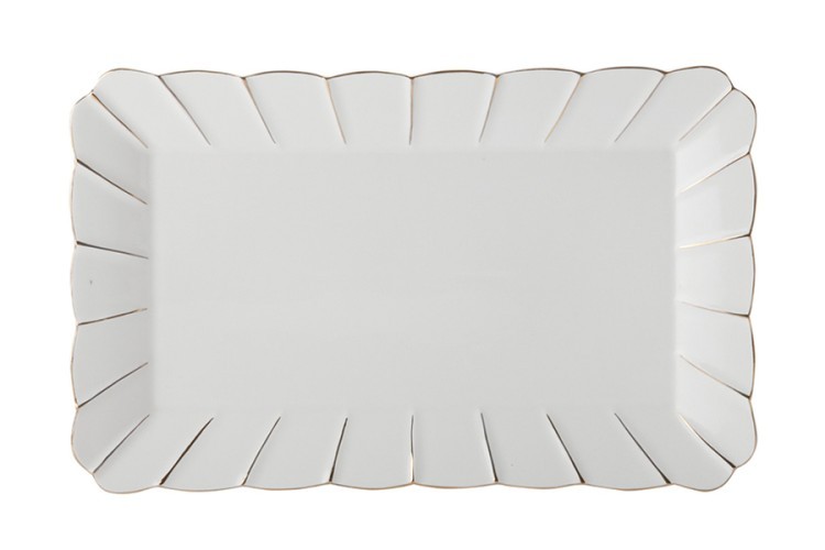 Блюдо прямоугольное (белое) Свежее дыхание в подарочной упаковке - MW580-QV4130 Maxwell & Williams