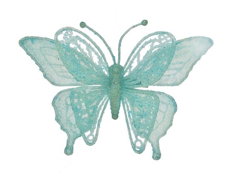 Изделие декоративное "бабочка" на клипсе. длина=17см. тиффани Lefard (241-2455)