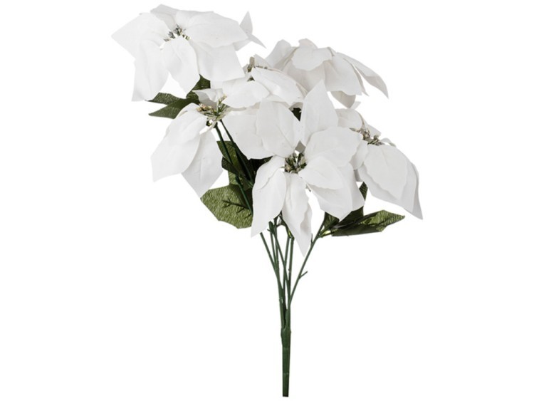 Цветок искусственный "букет пуансетий" высота=46 см. (кор=300шт.) Huajing Plastic (241-1303)