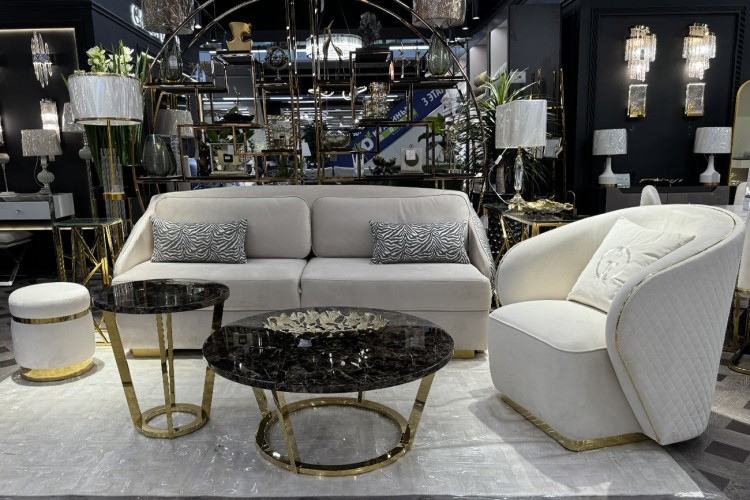 Диван Palazzo 240М трехм. раскладной бежевый/принт Colt002+Ana Beg 240*105*95см (TT-00012068)