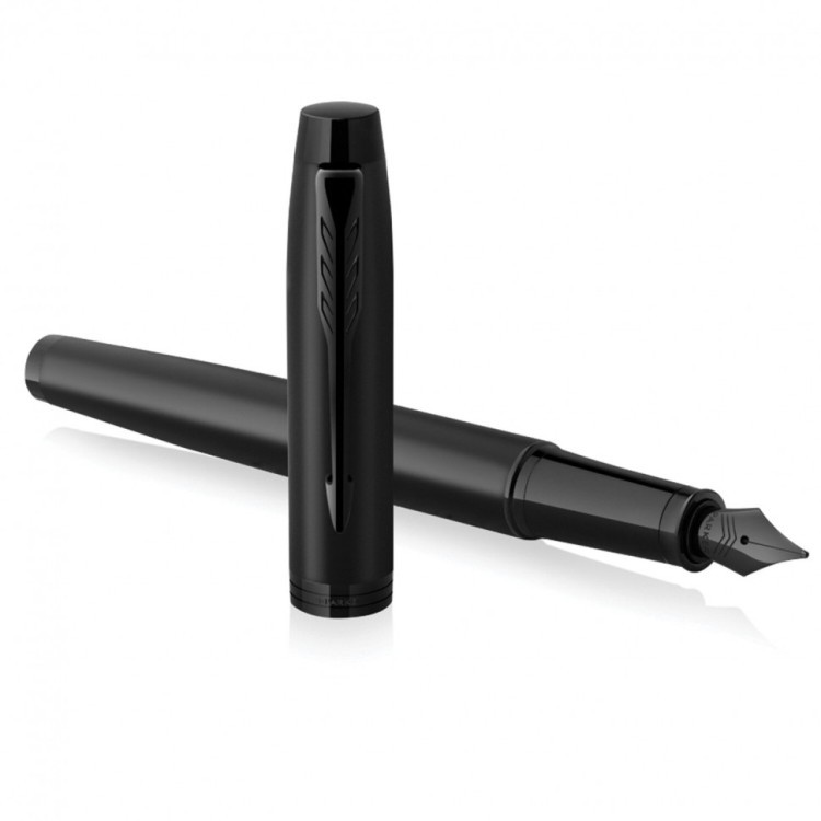 Ручка перьевая Parker "IM Achromatic Black BT" черный матовый нержавеющая сталь синяя 143767 (1) (89439) Ручка перьевая Parker "IM Achromatic Black BT" черный матовый нержавеющая сталь синяя 143767 (1) (89439)