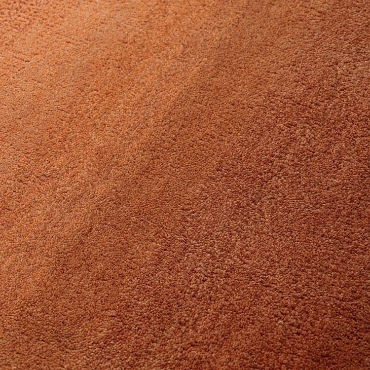 Ковер из шерсти over horizon терракотового цвета из коллекции trendy ruffles (79358)
