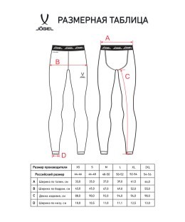 Тайтсы компрессионные JOGEL PerFormDRY Baselayer Tights 2, красный. (2120020)