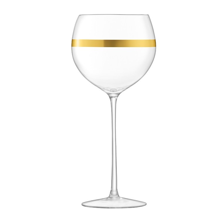 Набор из 8 бокалов для вина с золотым декором deco 525 мл (59230)