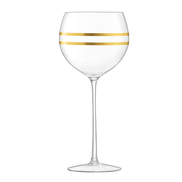 Набор из 8 бокалов для вина с золотым декором deco 525 мл (59230)