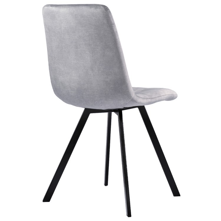 Набор из 4 стульев chilli, винтажный велюр, светло-серые (74196)