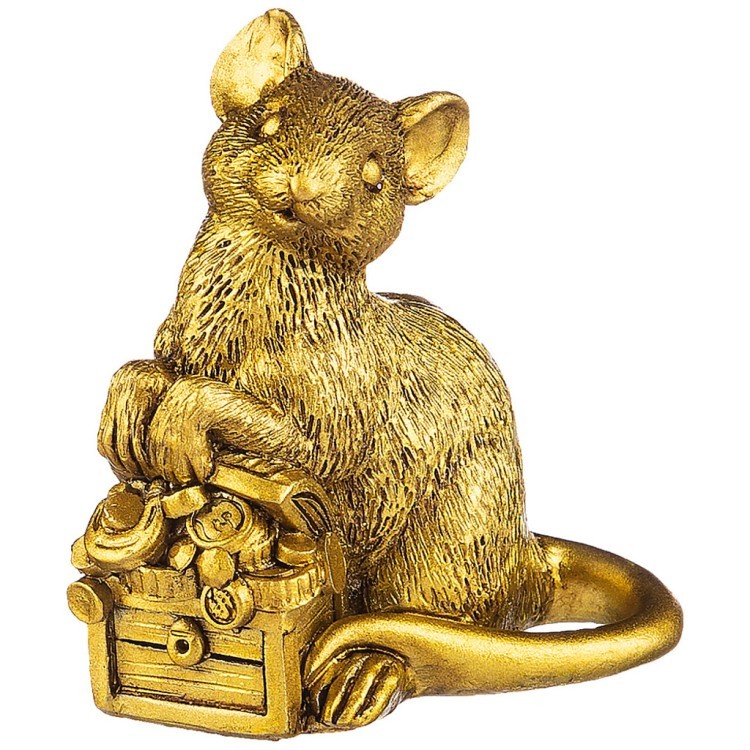 Фигурка "денежная мышь" 5*3,5*4 см Lefard (117-310)