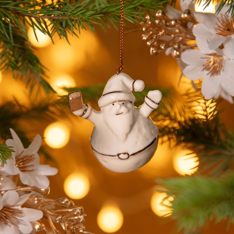 Подвеска на ёлку "дед мороз" 4,5*2,5*7 см Lefard (146-2262)