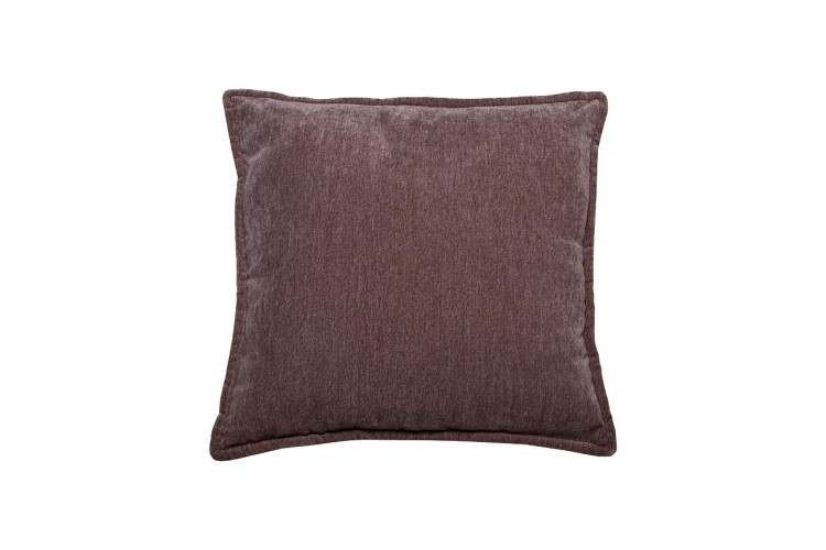Подушка квадратная темно-розовая шинилл  45х45 см (TT-00000765)