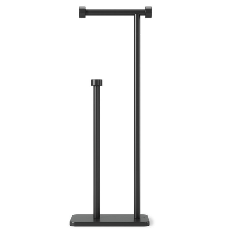 Держатель для туалетной бумаги cappa, 20х12х52 см, черный (75781)