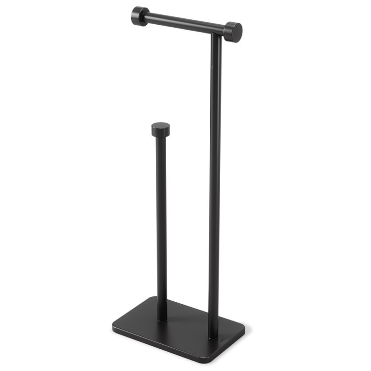 Держатель для туалетной бумаги cappa, 20х12х52 см, черный (75781)