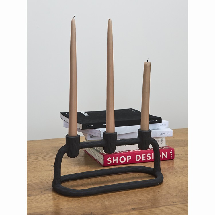 Подсвечник stery, 14 см, черный (78218)