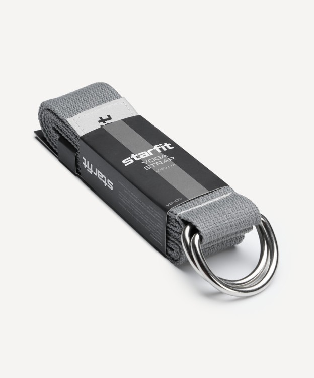 Ремень для йоги YB-100 240 см, темно-серый (2113734) Ремень для йоги YB-100 240 см, темно-серый (2113734)