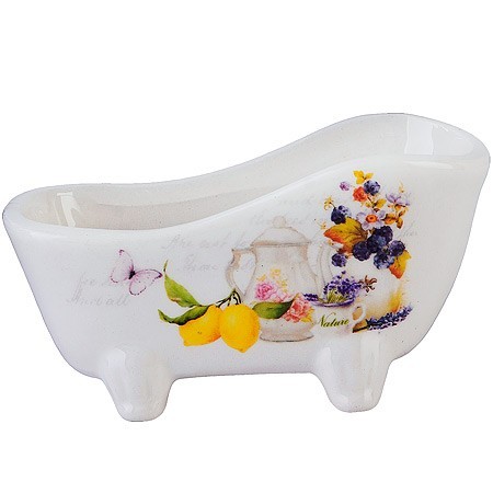 Подставка для губки 170мл 12х6х6,2см Утренняя свежесть доломит LR (60188)